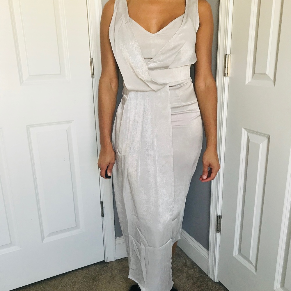Silver Strappy Dress